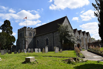 photo of All Saints' Church burial ground